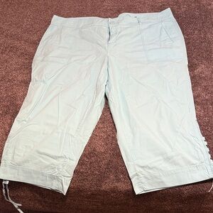 Avenue Light Blue Women's Capris